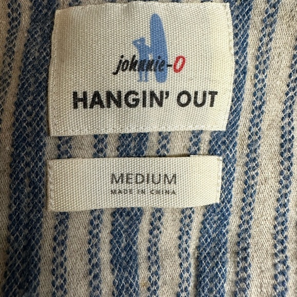 Johnnie-O Hanging Out Stripe Button Down Casual Shirt Size M‎ - Picture 4 of 7